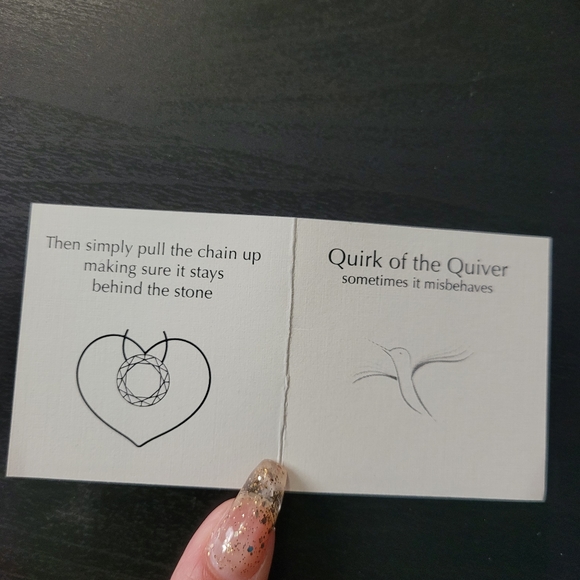 Sterling Silver Quiver Necklace, Key pendant - Picture 7 of 7